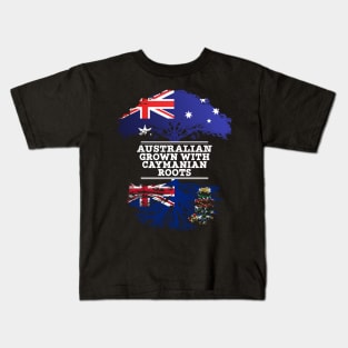 Australian Grown With Caymanian Roots - Gift for Caymanian With Roots From Cayman Islands Kids T-Shirt